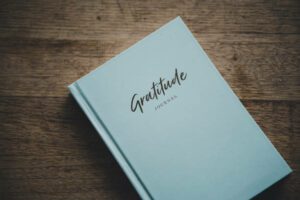 Gratitude journal to show the gratitude project