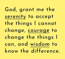 Text of the Serenity Prayer