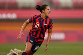 Carli Lloyd celebrating a goal