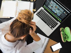 Image of woman dealing with snowballing stress