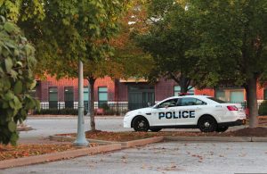 Image of a cop car in the future to represent National Campus Safety Awareness