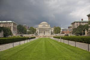 College campus main quad