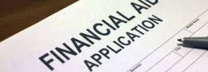Image of financial aid application