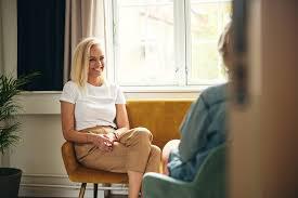 Woman smiling to a life coaching client