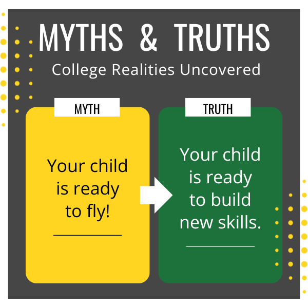 MYTH #5: Your child is ready to fly! TRUTH #5 Your child is ready to build new skills.